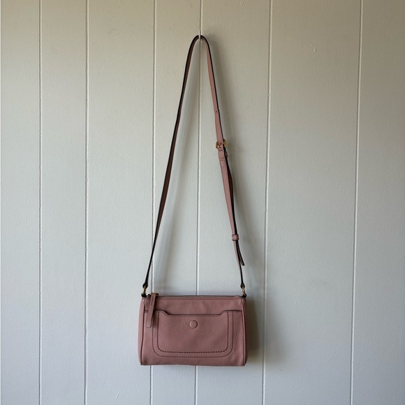 Marc Jacobs Empire City Leather Crossbody Bag Rose Light Pink - Picture 2 of 15
